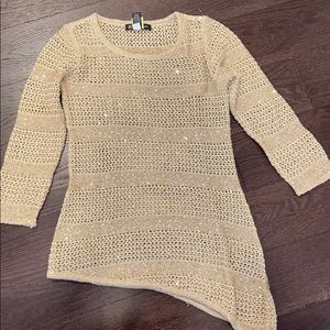Gold sparkle sweater